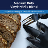 Safety Zone® Synthetic Vinyl Powder Free 4.5 mil Gloves, Black, Sm, Case of 1000 (SZNGL-VN104BKFS) Case of 1000