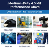Safety Zone® Synthetic Vinyl Powder Free 4.5 mil Gloves, Black, Lrg, Case of 1000 (SZNGL-VN104BKFL) Case of 1000