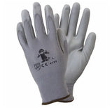 Safety Zone® Foam Coated Knit Gloves, Gray/Gray, Med, 12 Pairs (SZNGNPUMDGY) 1 Dozen