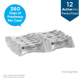 ActiveAire Automated Freshener Dispenser Refill for use with ActiveAire® In-Stall Air Freshener Dispensers, Sunscape Mango, 12 Cartridges/ Case (GPC48251) Case of 12