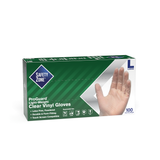 Safety Zone® Vinyl Powdered 2.5 mil Gloves, Clear, Lrg, Case of 1000 (SZNGVDR-LG-HH) Case of 1000
