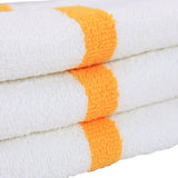 Hospeco® Power Gym Hand Towel 16x27 Gold Stripe, 120/Case (HOSPWR-1627-3GLDCS-CS) Case of 120