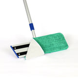Hospeco® Microfiber Flat Wet Mop, 18", Green, Pack of 12 (HOSM830018G) Pack of 12