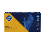 Safety Zone® Latex Powder Free 14 mil Extended Cuff Exam Gloves, Blue, 2XL, Case of 500 (SZNHER009) Case of 500