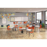 HON Table, Half-Round, 4-Leg, 60"x30"x23"-35" , Sterling Ash (HONSH3060ENLS1K) Each