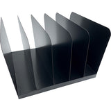 Huron Steel Vertical File Organizer, 5 Sections, Letter Size Files, 11 x 12.5 x 7.75, Black (HURHASZ0145) Each