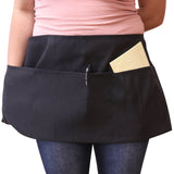 Hospeco® Mariposa Waist Apron 26x12 Black, Case of 48 (HOSWAISTAPRON-BLK-CS) Case of 48