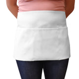 Hospeco® Mariposa Waist Apron 26x12 White, Case of 48 (HOSWAISTAPRON-WHT-CS) Case of 48