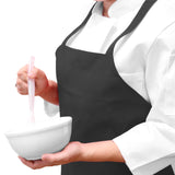 Hospeco® Mariposa Bib Apron 33x30 Black, Case of 48 (HOSAPRN-B-SPUN-CS) Case of 48