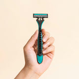 Green/Black Disposable Triple Blade Razors Box of 144