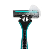 Green/Black Disposable Triple Blade Razors Box of 144