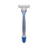 Blue/Grey Razors Disposable Triple Blade Razors Box of 144