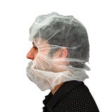 Safety Zone® PolyLite® Polypropylene Hood & Face Cover, 17g, Extra Long, 100/Bag, 10 Bags/Case, White (SZNM2302W-XLONG) Case of 1000