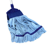 Hospeco® Microfiber Tube Mop, 11oz Blue, 12/Case (HOSM600011B-CS) Case of 12