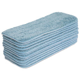 Hospeco® Microfiber Flat Wet Mop, 13", Blue, Pack of 12 (HOSM830013B) Pack of 12
