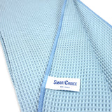 Hospeco® Microfiber Cloth Waffle 335 GSM Blue 16x16, 12/Pack (HOSMFCWA3351616BL) Pack of 12