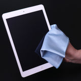 Hospeco® Microfiber Cloth Glass 270 GSM Blue 16x16, 12/Pack (HOSMFCGL2701616BL) Pack of 12
