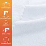 Hospeco® Smart Rags Microfiber Cloths 12x12 White, Case of 400 (HOSM950W) Case of 400