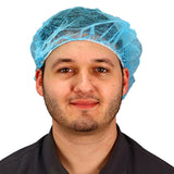 Safety Zone® ProGuard® Spunbond Polypropylene Bouffant Caps, 24", 100/Bag, 10 Bags/Case, Blue (SZNMB-24-1000B) Case of 1000