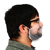 Safety Zone® Polyester Mesh Beard Net White, Case of 1000 (SZNMCBC-1000W) Case of 1000