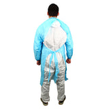Safety Zone® ProGuard® CPE Isolation Gowns, Long Sleeves, Elastic Wrists, 1.75 Mil, Blue, 50/Bag, 2 Bags/Case, 45" Long (SZNMCPE-45B-EW) Case of 100
