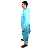 Safety Zone® ProGuard® CPE Isolation Gowns, Long Sleeves, Thumb Loops, 1.75 Mil, Blue, 25/Bag, 4 Bags/Case, 50" Long (SZNMCPE-50B) Case of 100
