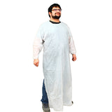 Safety Zone® ProGuard® CPE Isolation Gowns, Long Sleeves, Elastic Wrists, 1.75 Mil, White, 50/Bag, 2 Bags/Case, 60" Long (SZNMCPE-60W) Case of 100