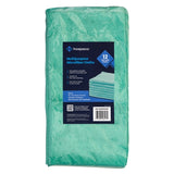Hospeco® Microfiber Cloth 16x16 260 GSM Half-Fold Green, Pack of 12 (HOSMFC2601616GN) Pack of 12