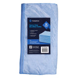 Hospeco® Microfiber Cloth 16x16 300 GSM Half-Fold Blue, Pack of 12 (HOSMFC3001616BL) Pack of 12