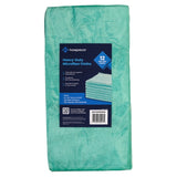 Hospeco® Microfiber Cloth 16x16 300 GSM Half-Fold Green, Pack of 12 (HOSMFC3001616GN) Pack of 12