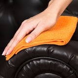 Hospeco® Microfiber Cloth 16x16 300 GSM Half-Fold Orange, Pack of 12 (HOSMFC3001616OR) Pack of 12