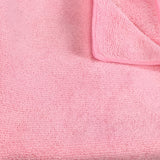 Hospeco® Microfiber Cloth 16x16 300 GSM Half-Fold Pink, Pack of 12 (HOSMFC3001616PK) Pack of 12