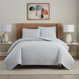 Arkwright Home® Host & Home Brushed Microfiber Quilt Set, Twin, Light Gray, 4/Case (MFQT-TWSET-LG) Case of 4