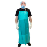 Safety Zone® ProGuard® Vinyl Aprons w/ Stomach Patch, Green, 36"x50", 20 MM, 1/Bag (SZNMG-20-50SZ) Each