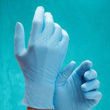 Safety Zone® Nitrile Powder Free 4 mil Exam Gloves, Blue, XS, Case of 2000 (SZNMIR160) Case of 2000