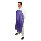 Safety Zone® ProGuard® Vinyl Aprons w/ String Ties, Hemmed, Blue, 35"x48", 8 Mil, 12/Bag, 6 Bags/Case (SZNMPB-48) Case of 72