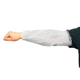 Safety Zone® ProGuard® Polyethylene Sleeves w/ Elastic Ends, 18", White, Roll Pack, 100/Bag, 10 Bags/Case (SZNMPE-185-1000W) Case of 1000