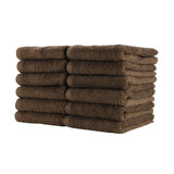 Hospeco® Cotton Jr. Salon Towel 16x27 Chocolate, 180/Case (HOSBBJ-1627-2-5BRN-CS) Case of 180
