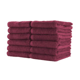 Hospeco® Cotton Jr. Salon Towel 16x27 Burgundy, 180/Case (HOSBBJ-1627-2-5BUR-CS) Case of 180