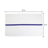 Hospeco® Power Gym Hand Towel 16x27 Blue Stripe, 120/Case (HOSPWR-1627-3BCS-CS) Case of 120