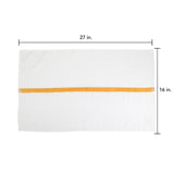 Hospeco® Power Gym Hand Towel 16x27 Gold Stripe, 120/Case (HOSPWR-1627-3GLDCS-CS) Case of 120