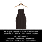 Hospeco® Mariposa Bib Apron 33x30 Black, 12/Pack (HOSAPRN-B-SPUN) Pack of 12