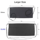 Hospeco® Mariposa Waist Apron 26x12 Black, Case of 48 (HOSWAISTAPRON-BLK-CS) Case of 48