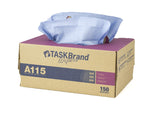 TASKBrand® A115 Spunlace Interfold Wiper, Case of 150 (HOSN-A115ITB) Case of 150
