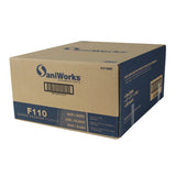 Hospeco® Saniworks® Choice Counter Towels, Poly/Rayon, Blue/White, 13x20, 1/4 Fold, Case of 200 (HOSN-F110QCB) Case of 200