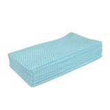 Hospeco® Saniworks® Choice Counter Towels, Poly/Rayon, Blue/White, 13x20, 1/4 Fold, Case of 200 (HOSN-F110QCB) Case of 200