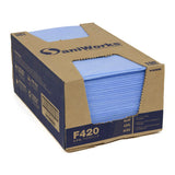 Hospeco® SaniWorks® EPS Towels, 13"x17", 1/4 Fold, 150/Case, Blue (HOSN-F420QCB3) Case of 150