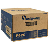 Hospeco® SaniWorks® EPS Towels, 10"x17", 1/4 Fold, 150/Case, Blue (HOSN-F420QCB5) Case of 150