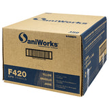 Hospeco® SaniWorks® EPS Towels, 10"x17", 1/4 Fold, 150/Case, Yellow (HOSN-F420QCY5) Case of 150