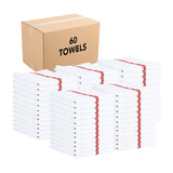 Hospeco® Qwick Wick Bar Mop Towel 30oz Red Stripe, Case of 60 (HOSN030-W65RD-5DZ) Case of 60